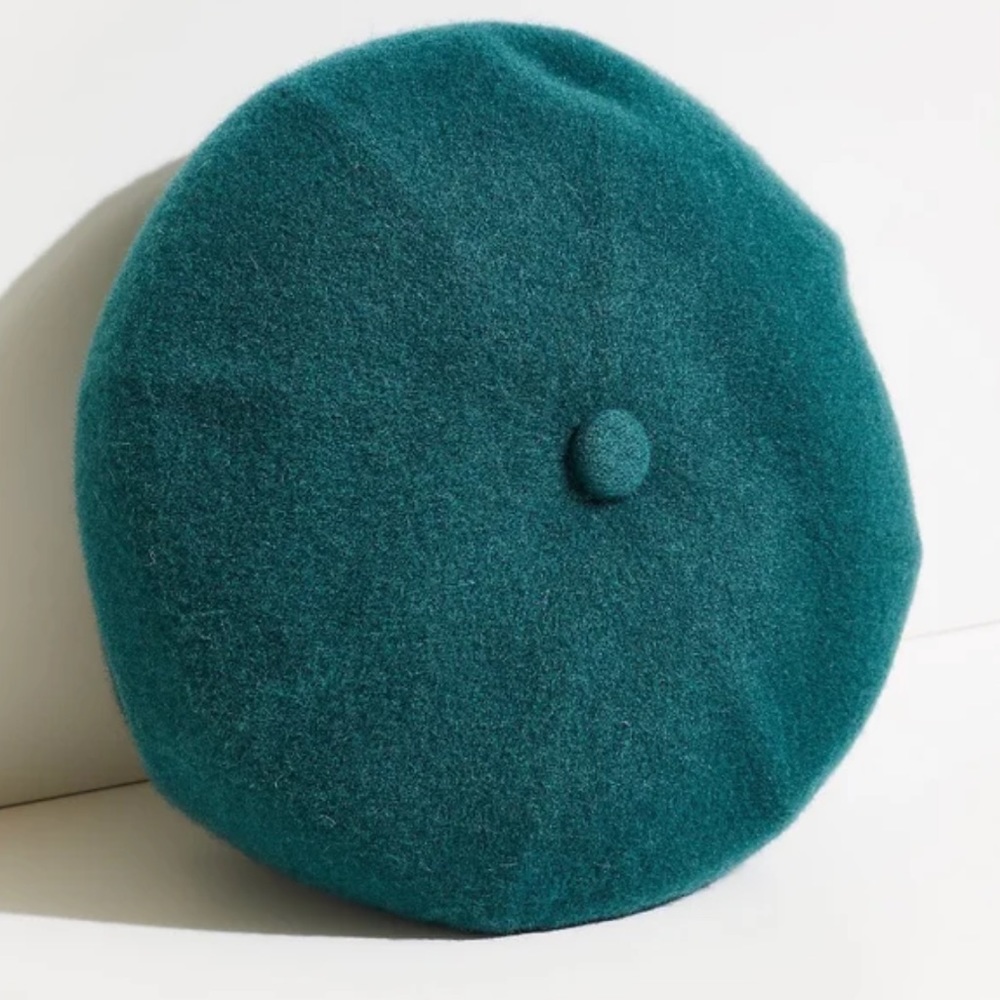 Kangol x Free People Wool Jax Beret Med Lichen Green Hat - Picture 6 of 6